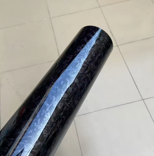 Black Forged Carbon Fiber Wrap